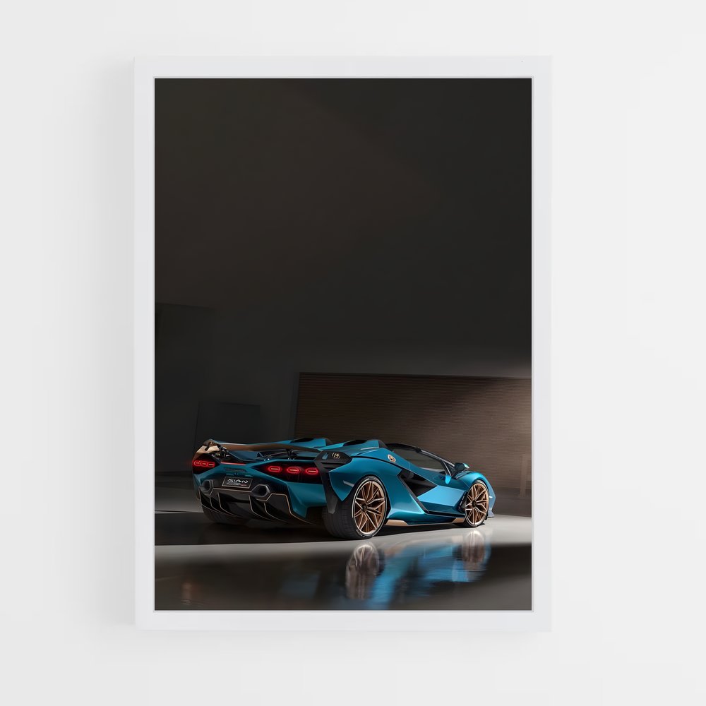 Poster Sian roadster – affiche Lamborghini (vue 3)